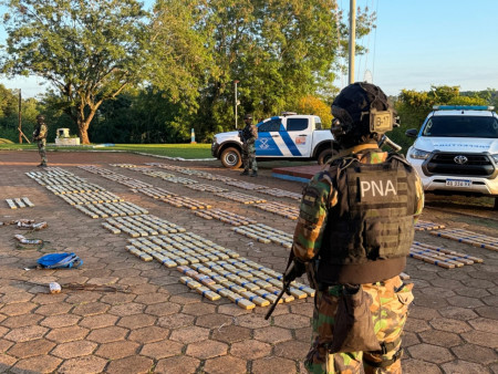 Prefectura secuestró más de 600 kilos de droga en Misiones